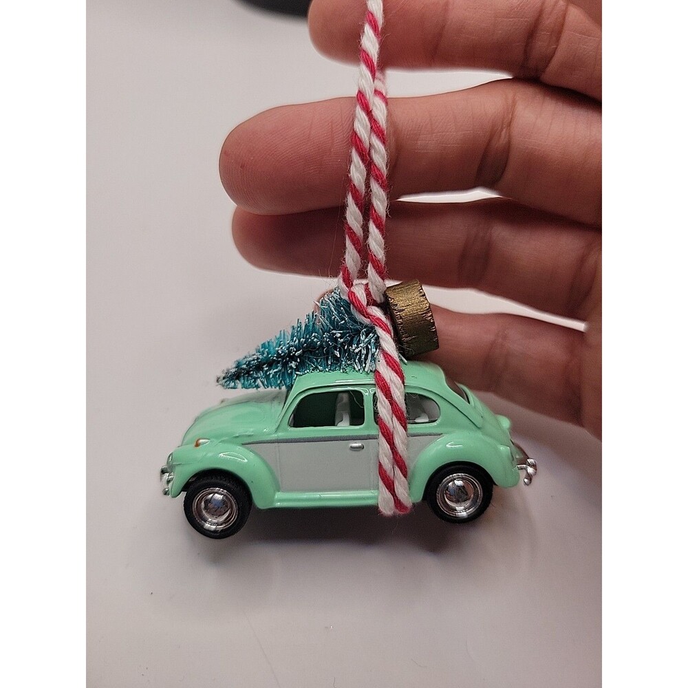 Kinsmart Volkswagen Beetle Christmas Tree Ornament  VW Bug Diecast Car